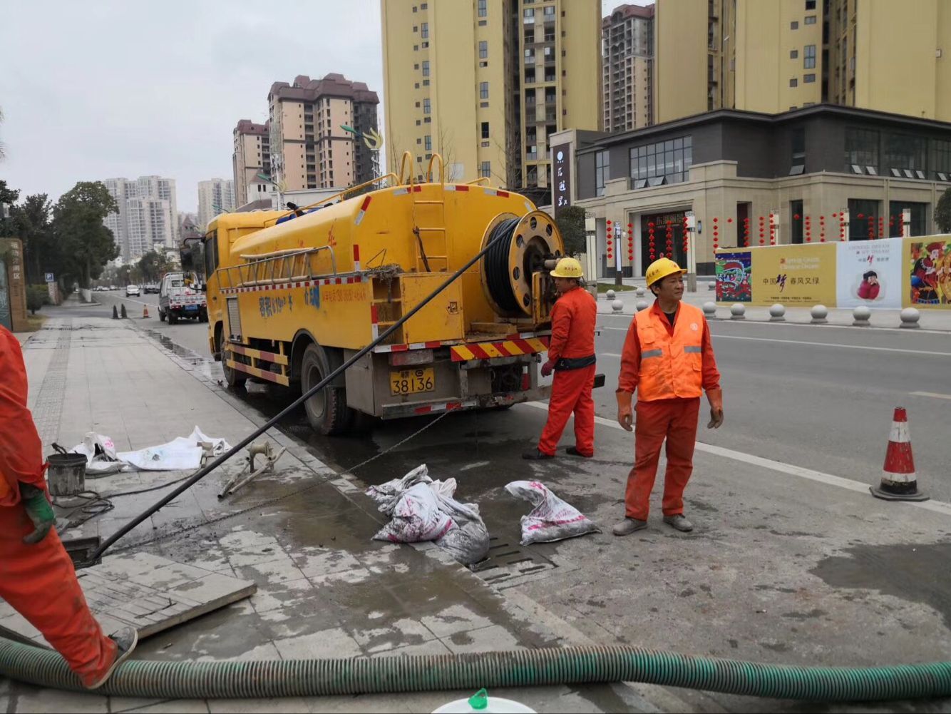前海街道排污管道清淤-管道清洗